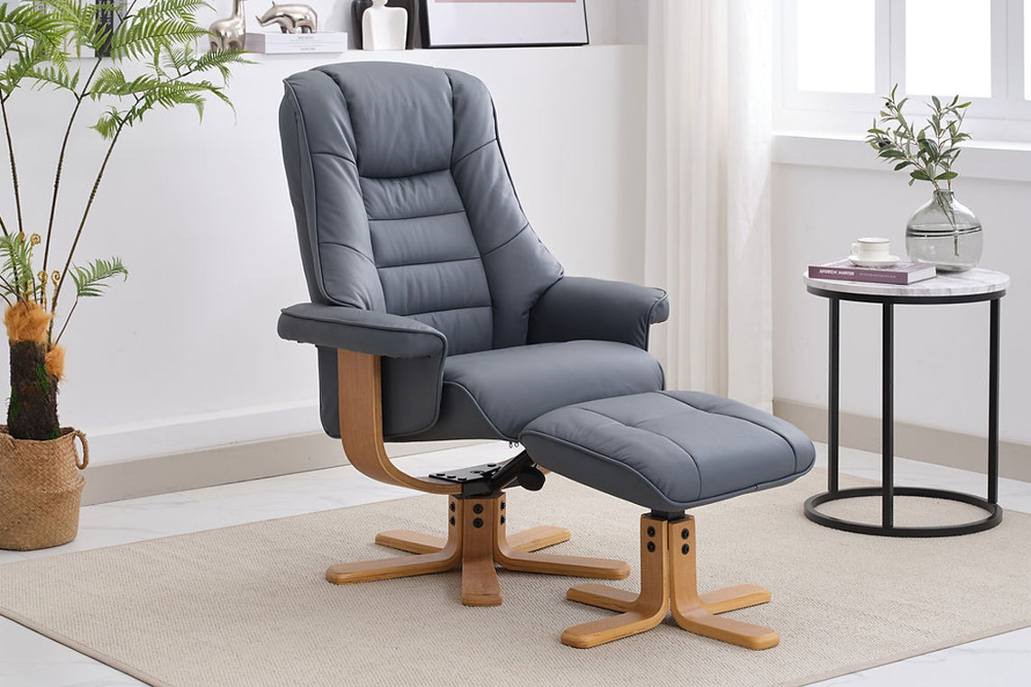 Sardinia Swivel Recliner & Footstool 