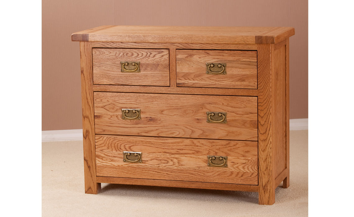 Framlingham Solid Oak 2 Over 2 Chest