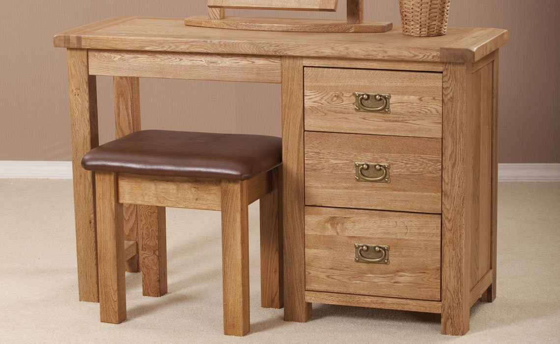 Framlingham Solid Oak Single Dressing Table