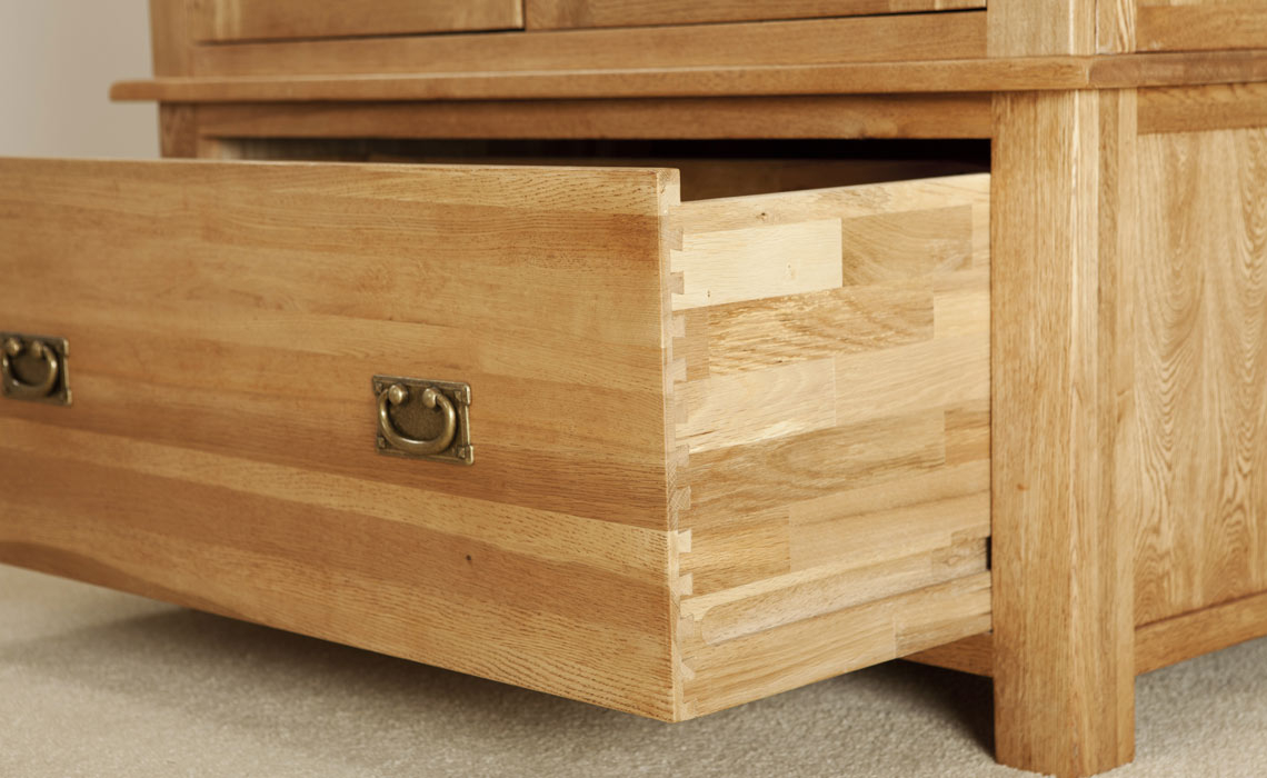 Framlingham Solid Oak 1 Drawer Wardrobe
