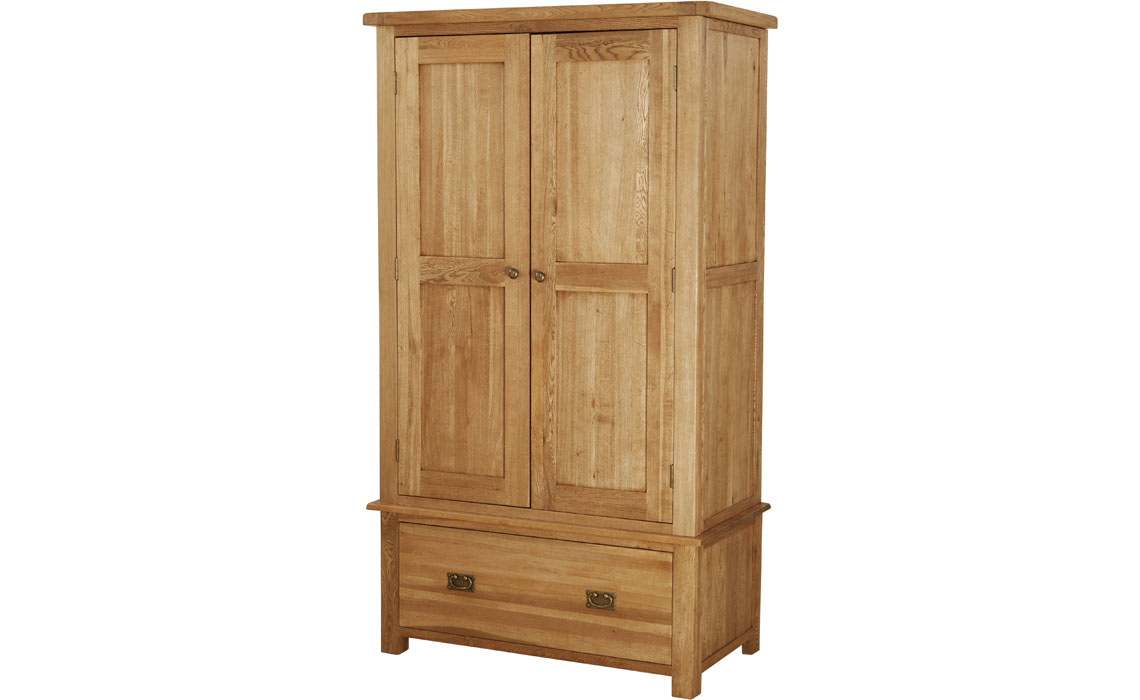 Framlingham Solid Oak 1 Drawer Wardrobe