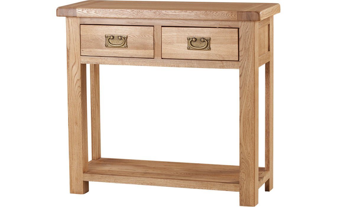 Framlingham Solid Oak 2 Drawer Console