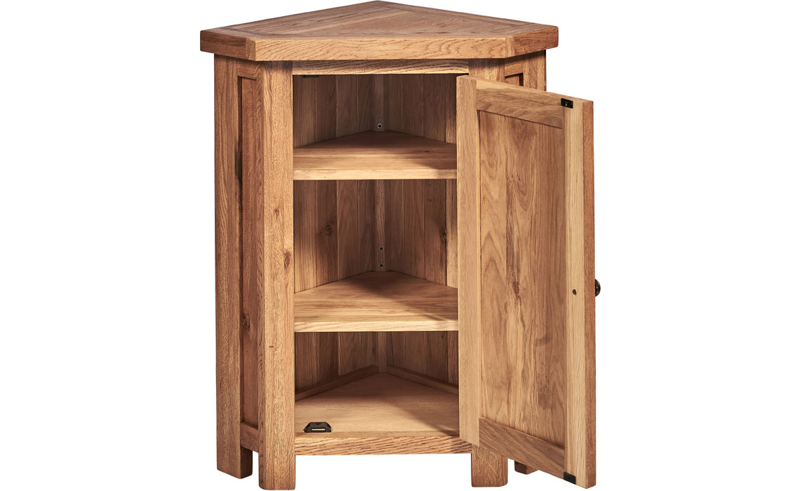 Framlingham Solid Oak Corner Lamp Cupboard