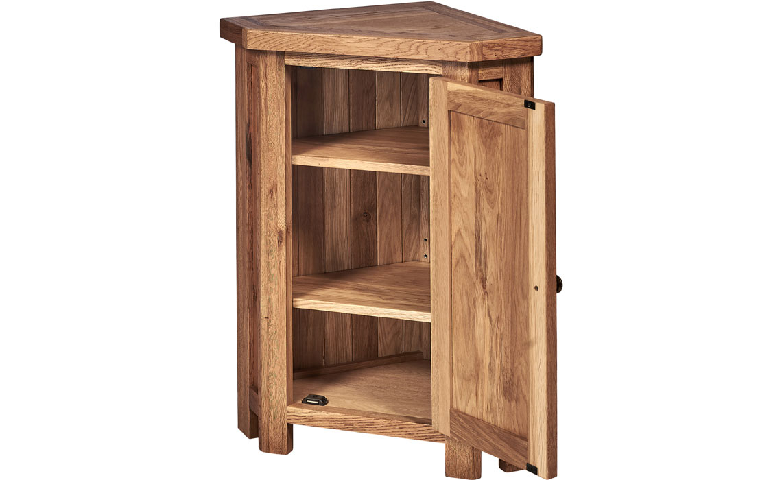 Framlingham Solid Oak Corner Lamp Cupboard