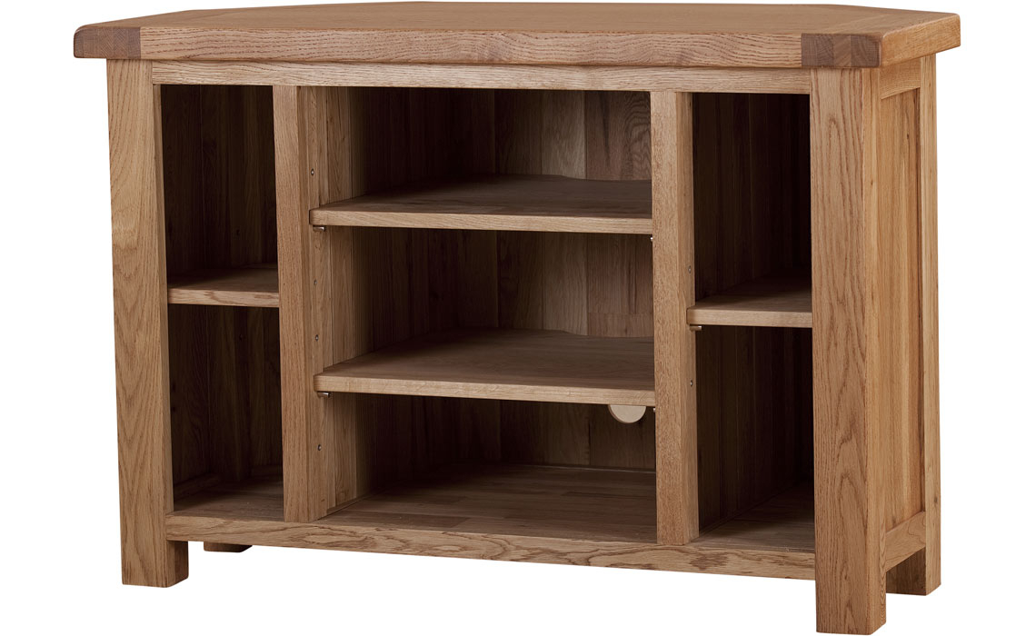 Framlingham Solid Oak Corner Video Unit