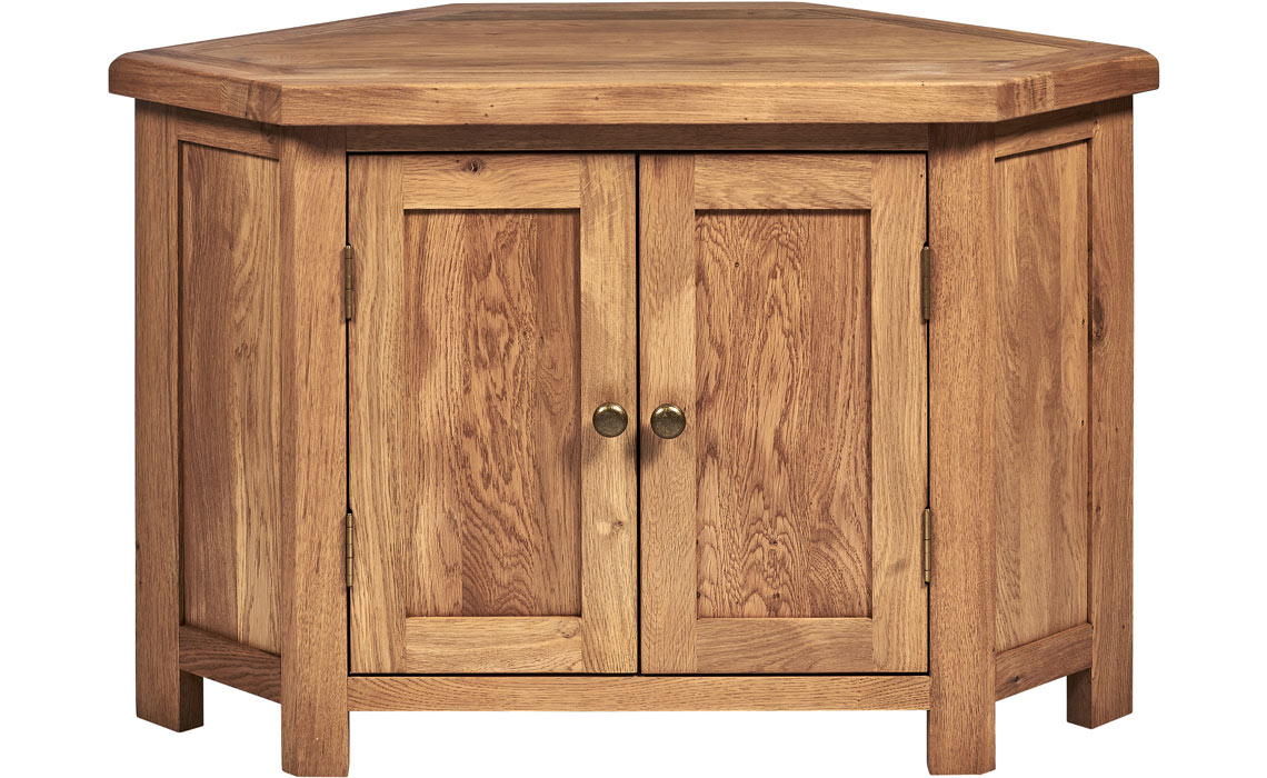 Framlingham Solid Oak Corner TV Unit