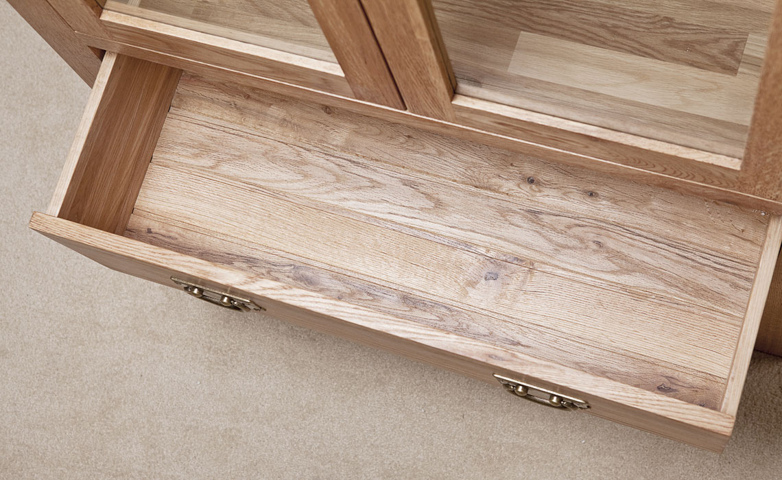 Framlingham Solid Oak Glass Display Cabinet