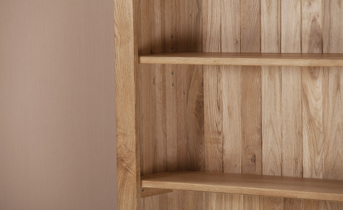 Framlingham Solid Oak 6ft Wide Bookcase