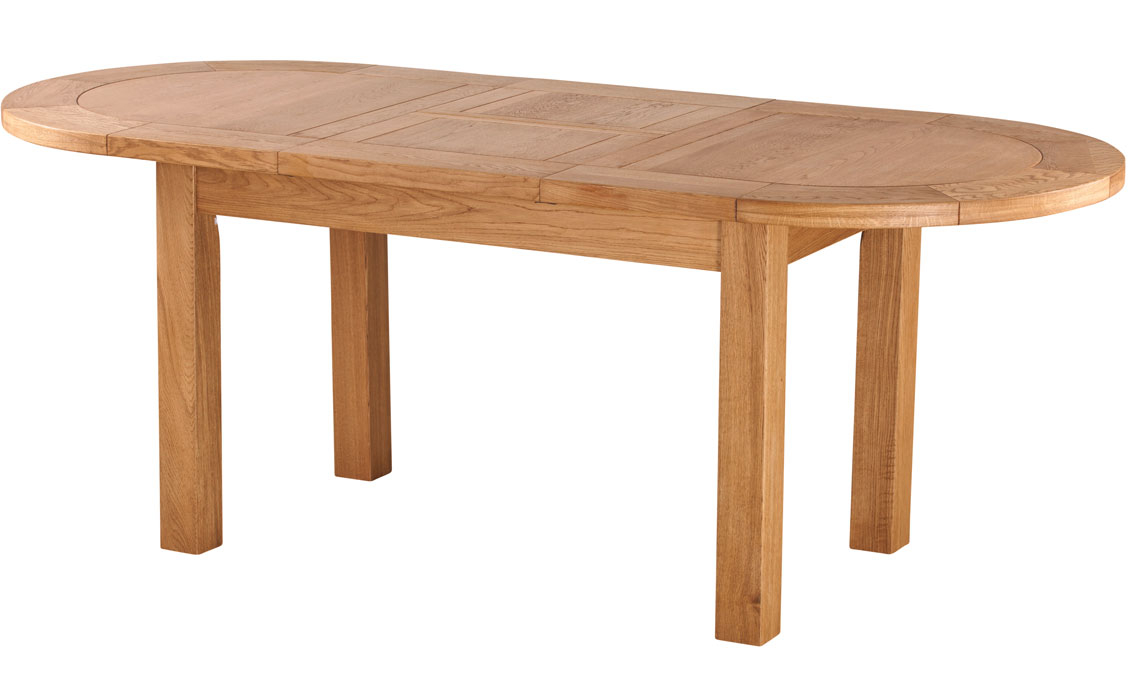 Framlingham Solid Oak Large D-End Extending Table