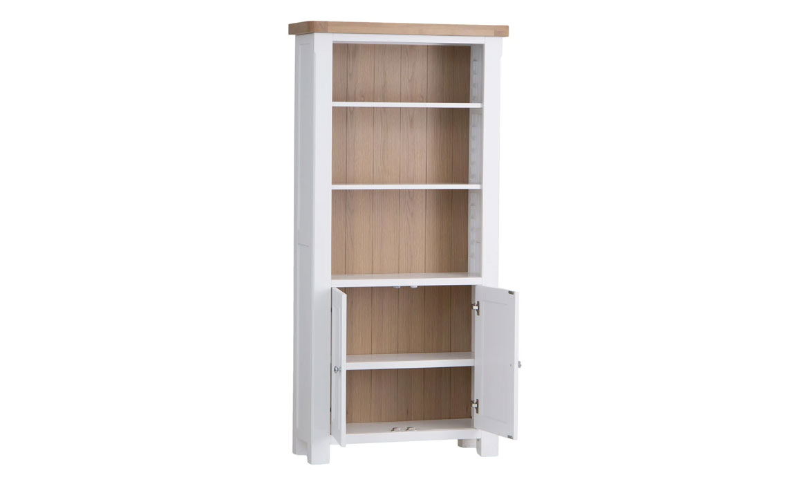Cheshire White Painted Large Bookcase
