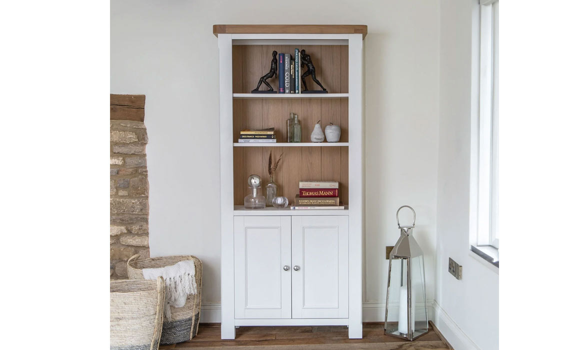 Cheshire White Painted Large Bookcase