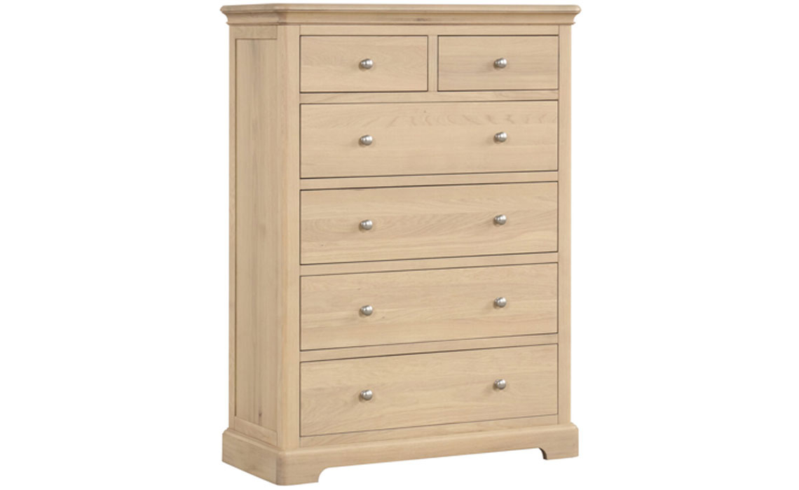 Melford Oak 2 Over 4 Chest Of Drawers