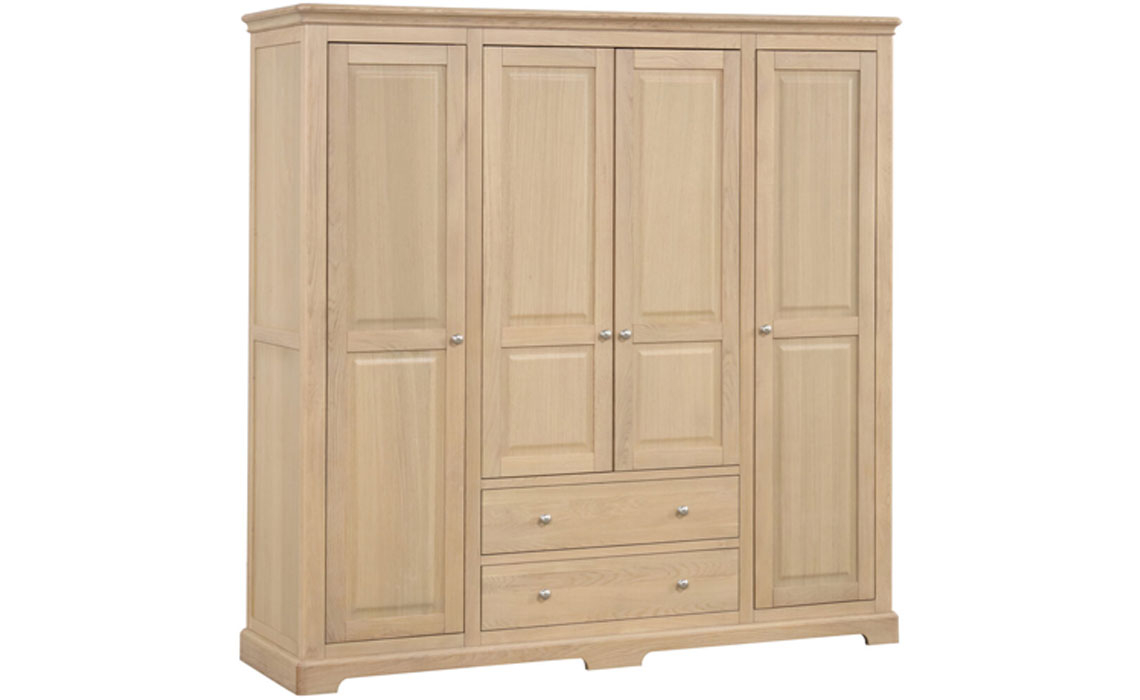 Melford Oak Quad Wardrobe