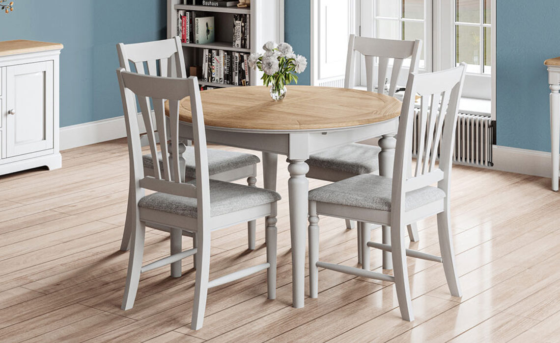 Melford Painted 110-150cm Round Extending Table 