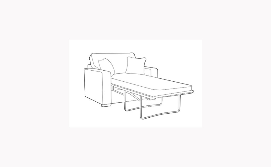 San Francisco 80cm Sofa Bed With Standard Mattress