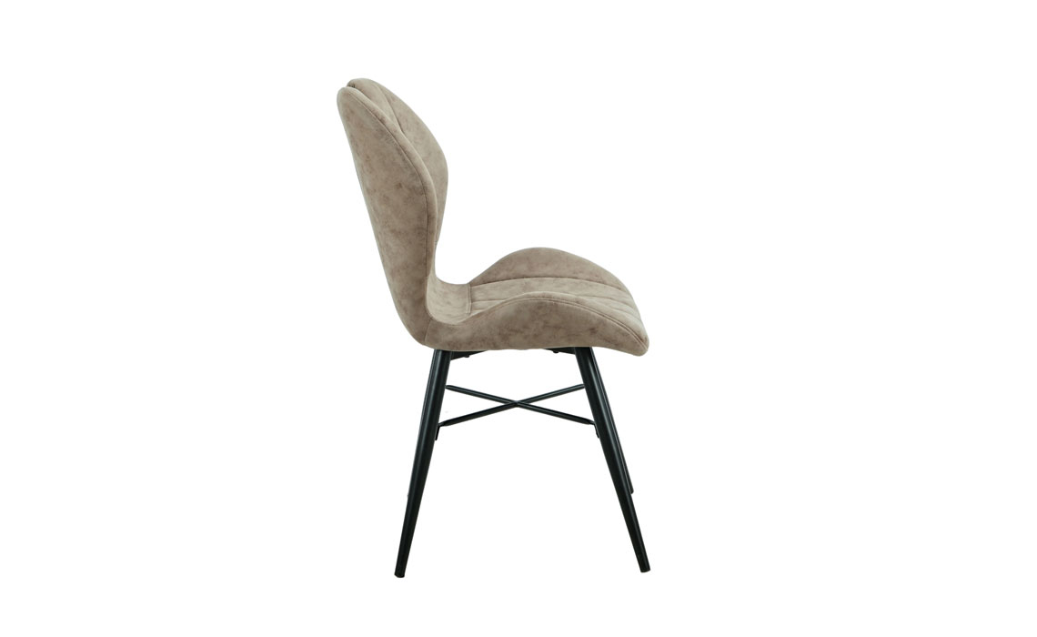 Rocco Dining Chair - Mink PU Leather