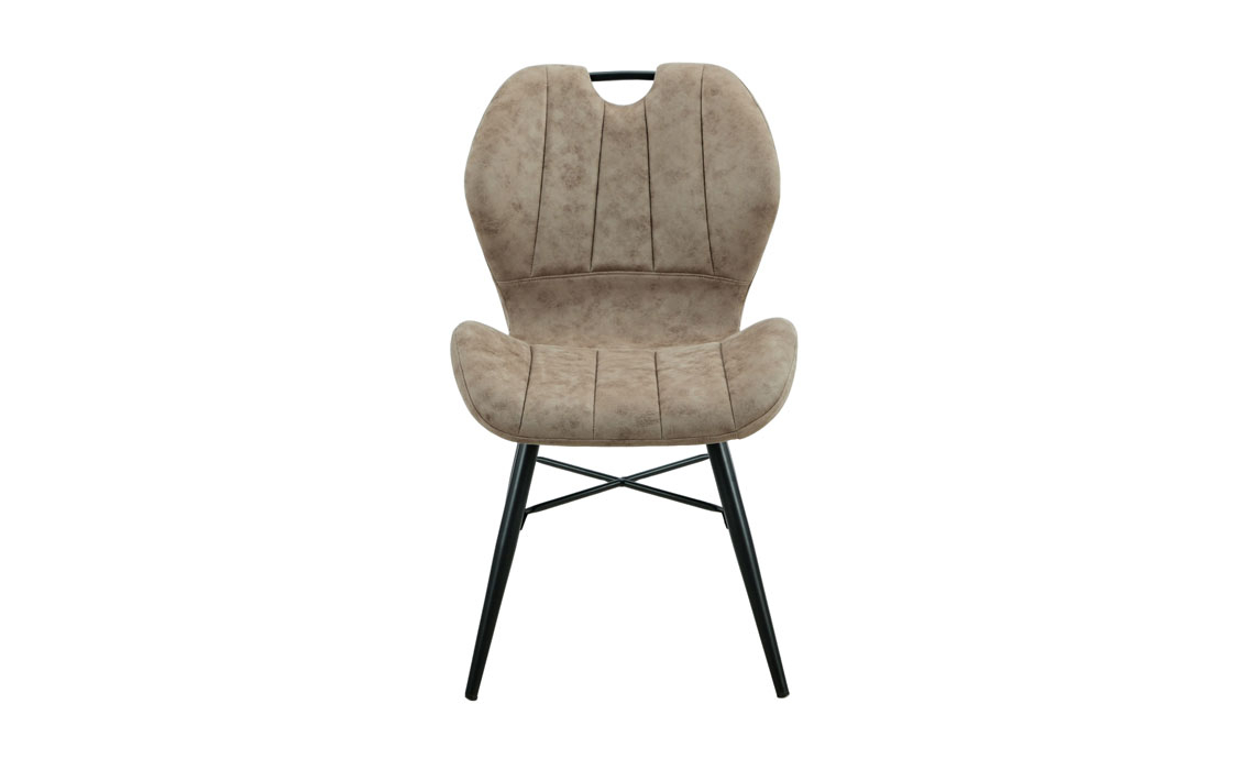 Rocco Dining Chair - Mink PU Leather
