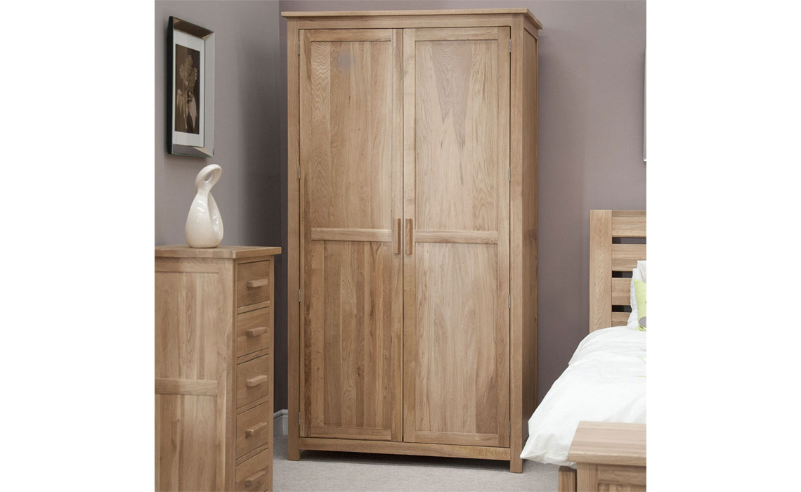 Toulouse Solid Oak Full Hanging Wardrobe