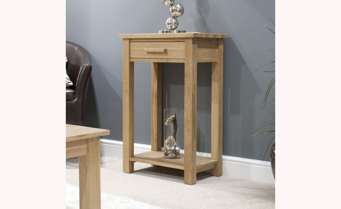 Toulouse Solid Oak Small Console Table
