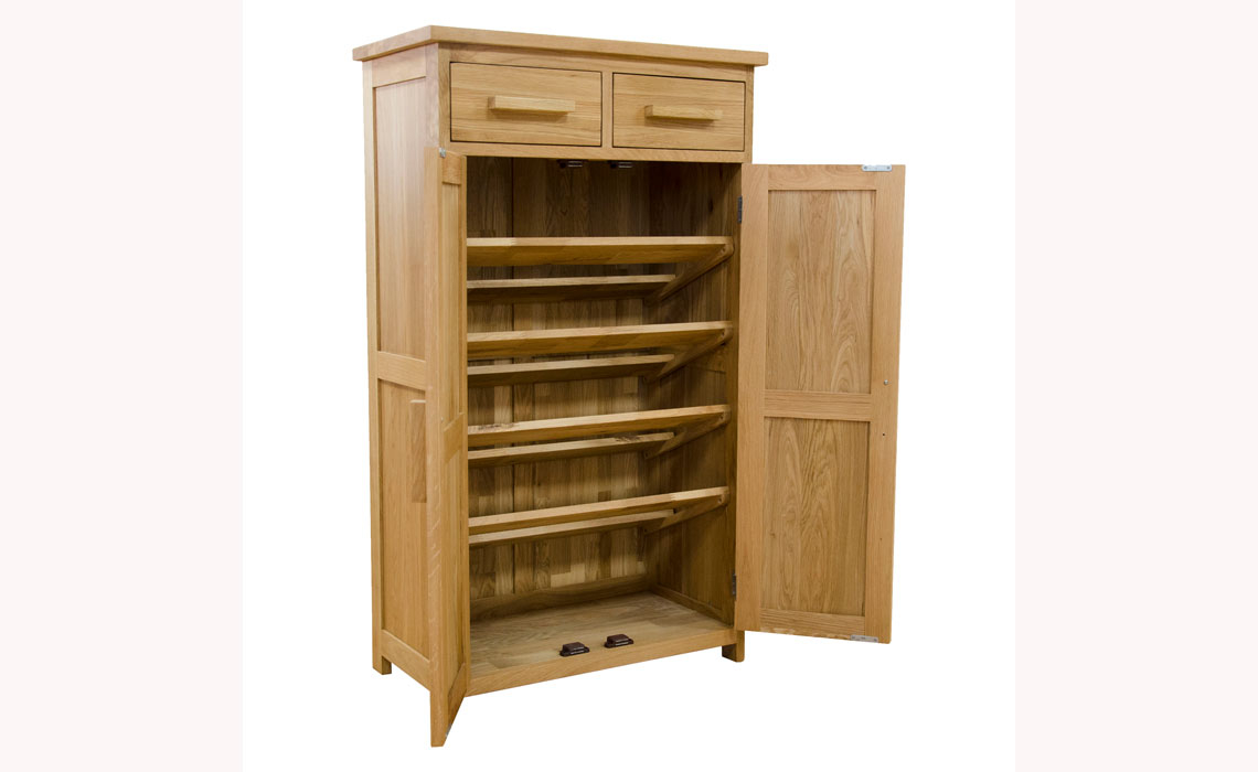 Toulouse Solid Oak Shoe Cupboard