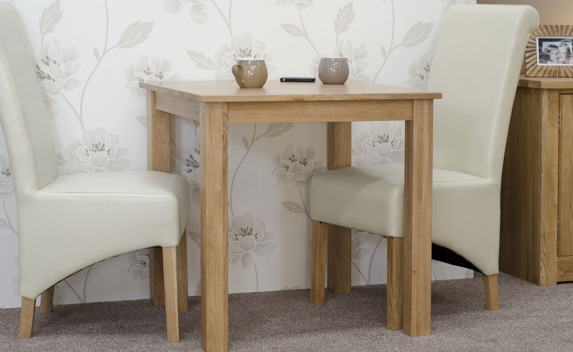 Toulouse Solid Oak 77-77cm Square Dining Table