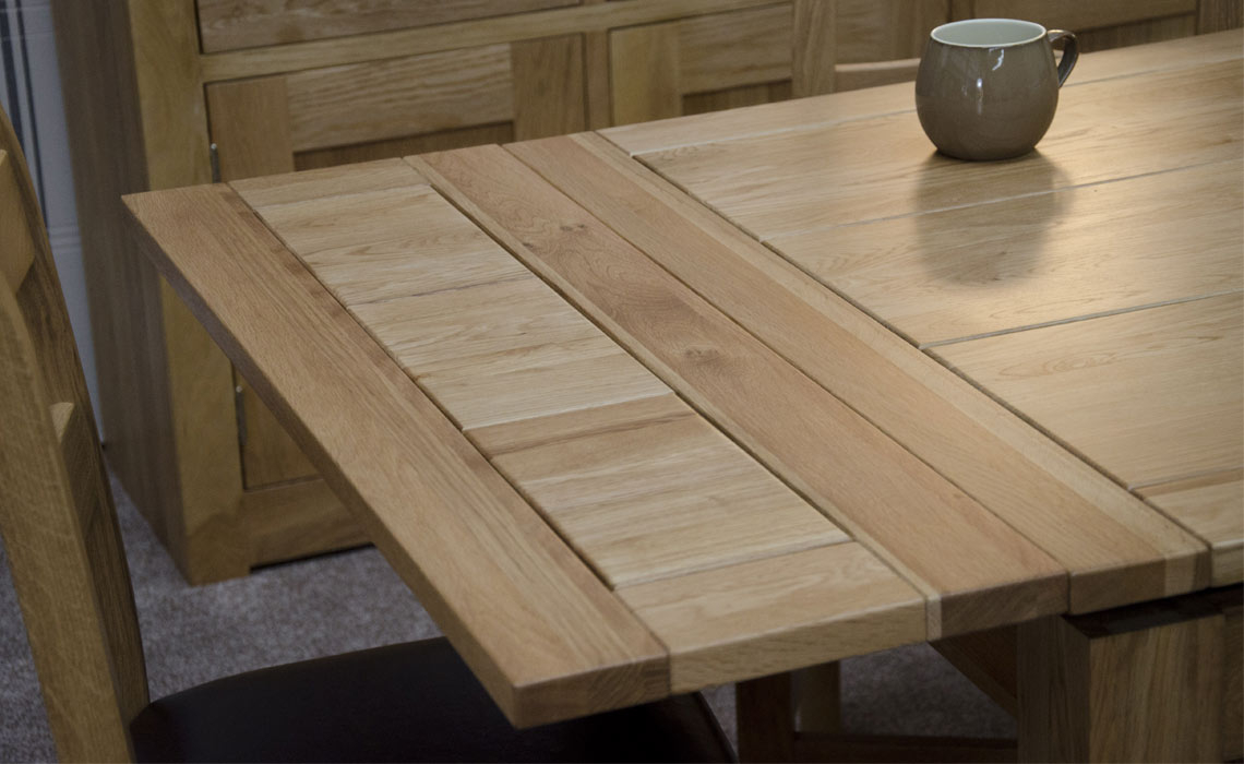 Toulouse Solid Oak 120-150cm Small Draw Leaf Extending Table