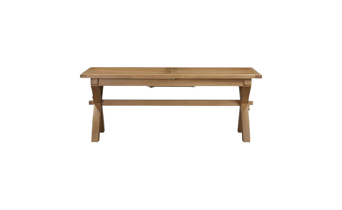 Hopwood Oak 150-200cm Cross Leg Extending Table