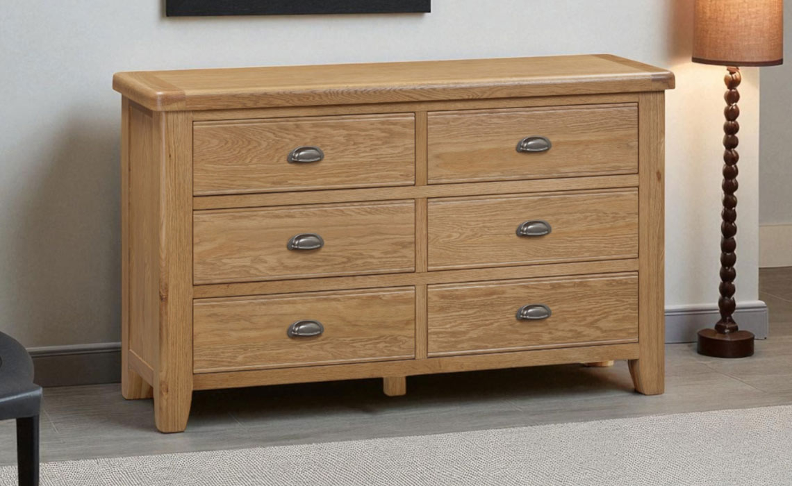 Hopwood Oak 6 Drawer Chest