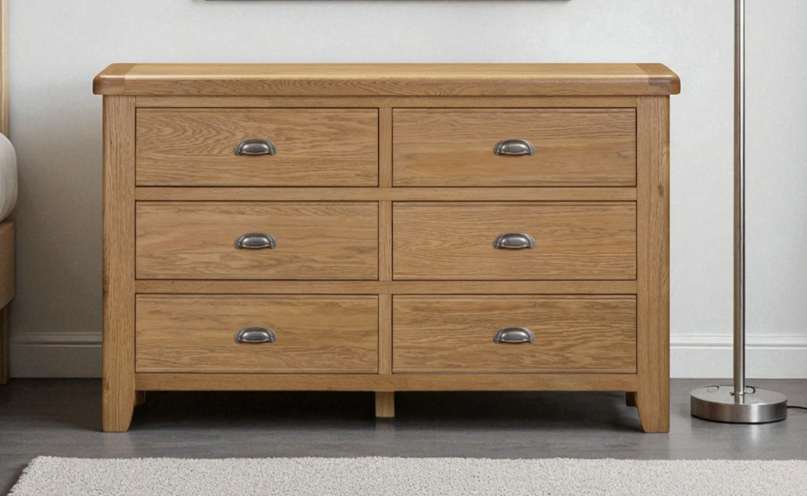 Hopwood Oak 6 Drawer Chest
