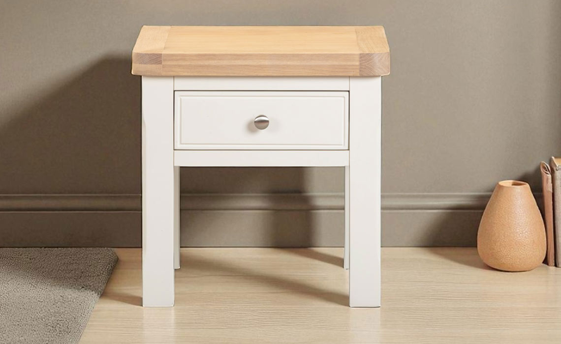 Windsor White Lamp Table