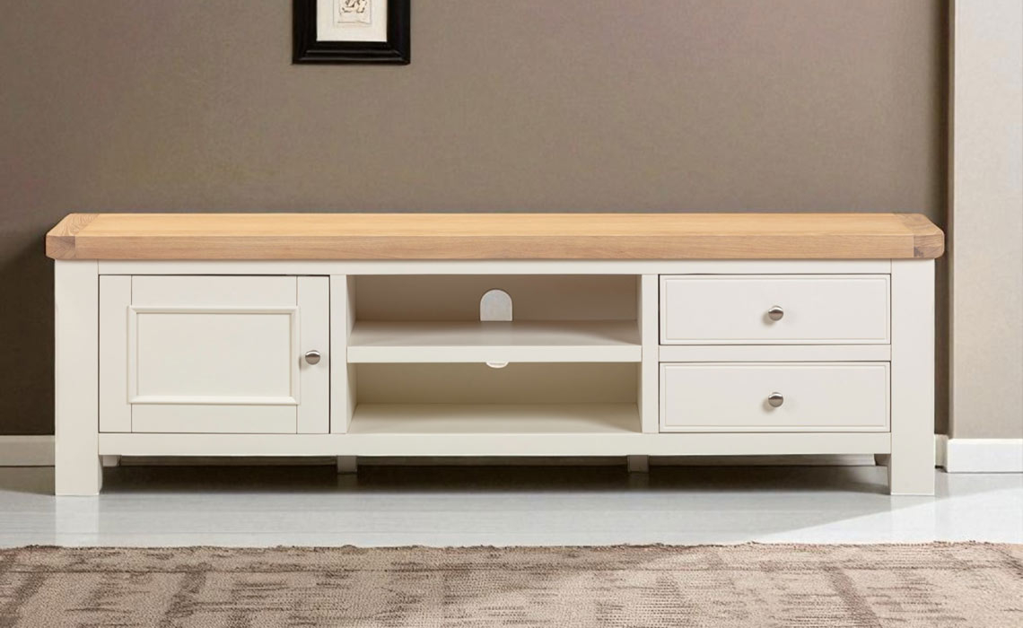 Windsor White Large TV Unit
