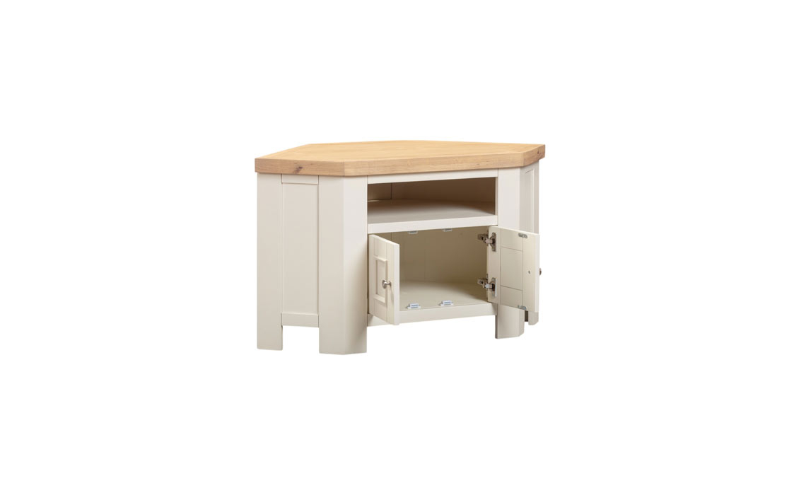 Windsor White Corner TV Unit
