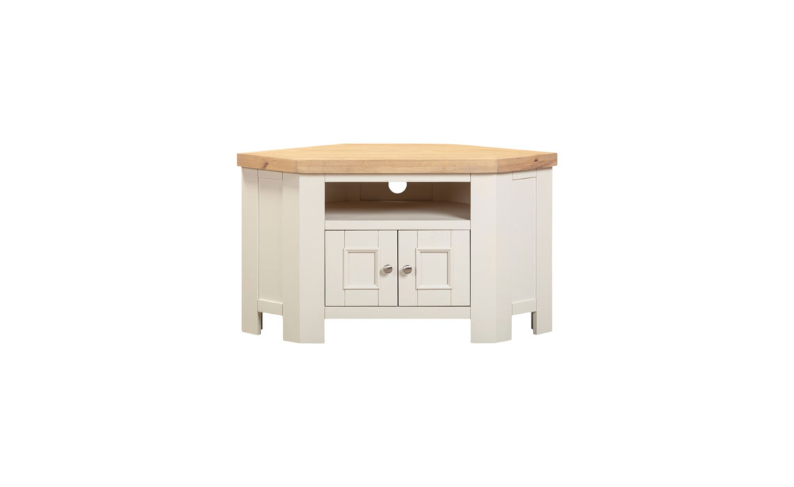 Windsor White Corner TV Unit