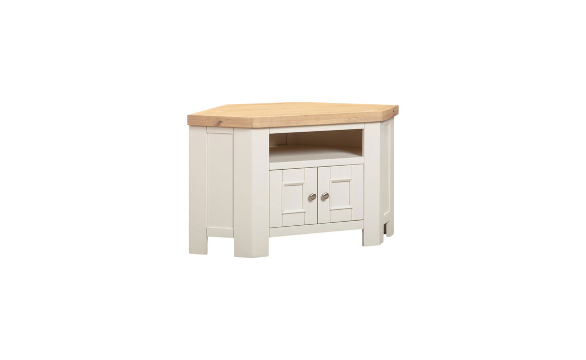 Windsor White Corner TV Unit