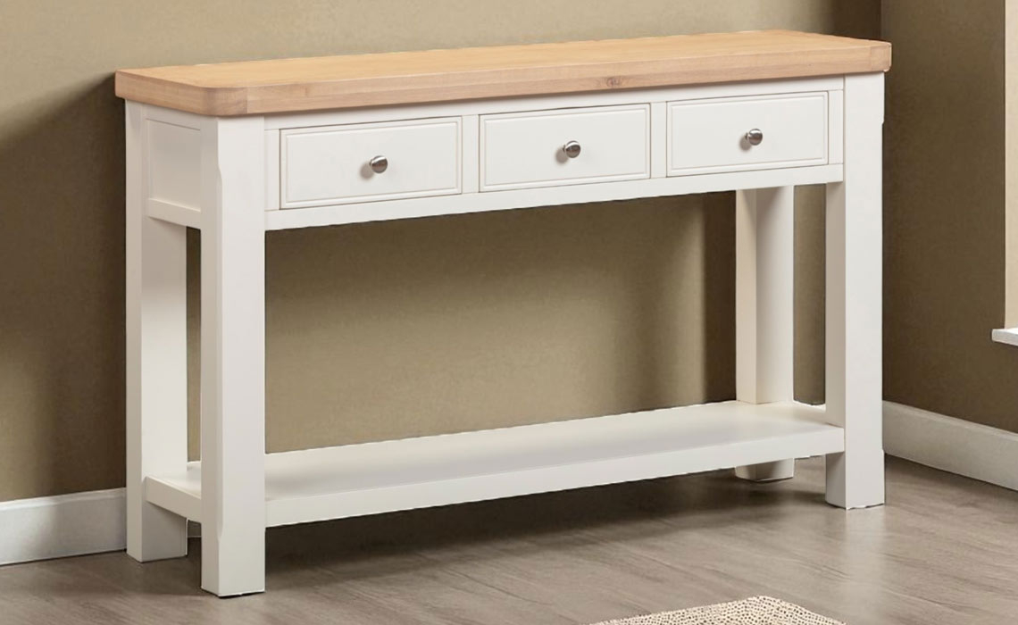 Windsor White Large Console Table