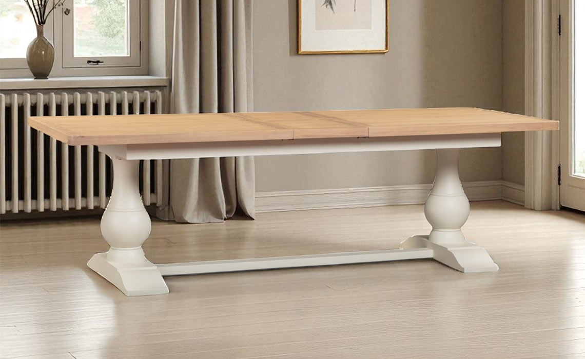 Windsor White 220-260cm Extending Table