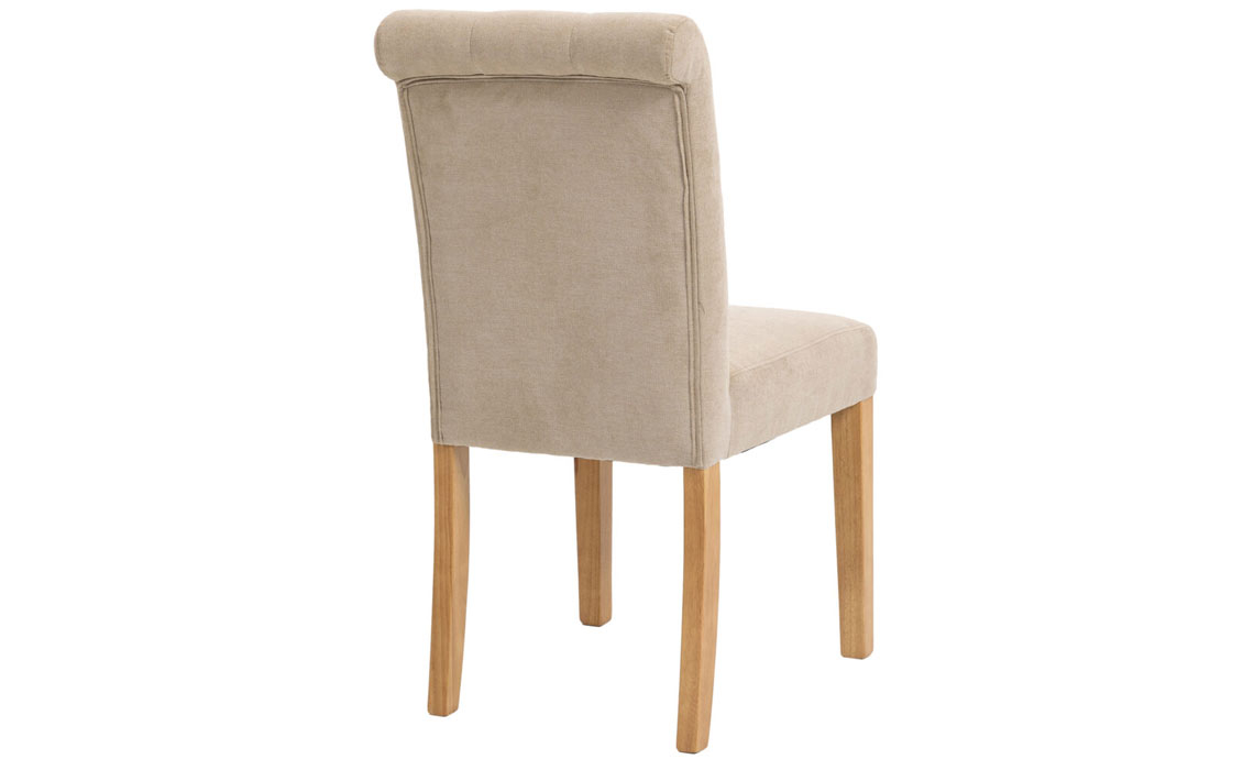 Sailsbury Fabric Button-backed Chair in Sand 