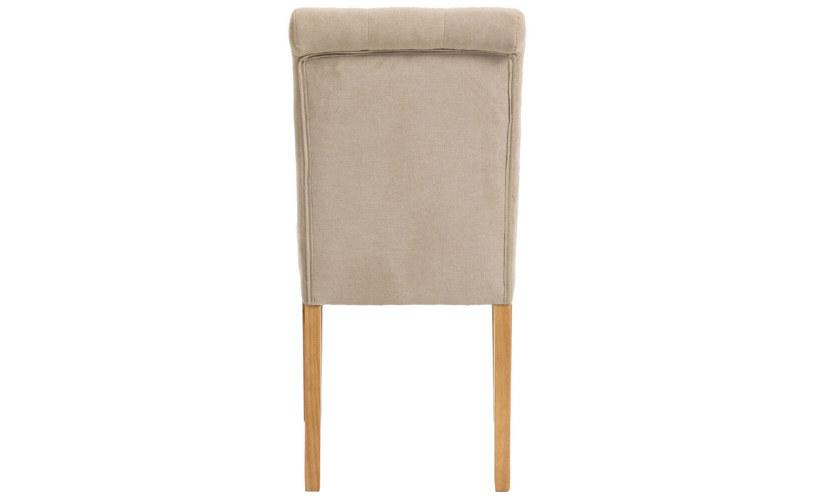 Sailsbury Fabric Button-backed Chair in Sand 