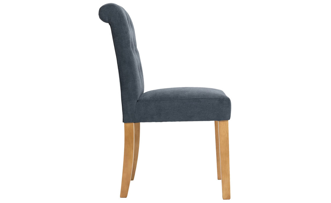 Salisbury Fabric Button-backed Chair in Slate