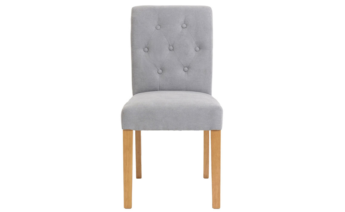 Salisbury Fabric Button-backed Chair in Stone