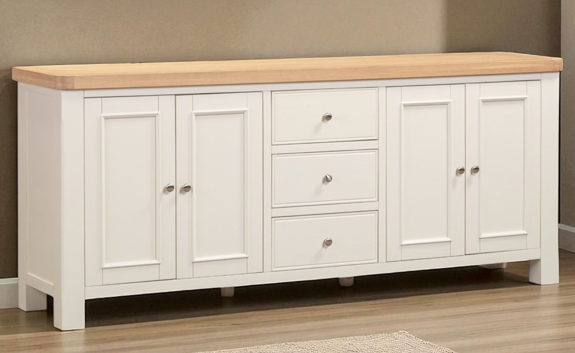 Windsor White 4 Door Large Sideboard