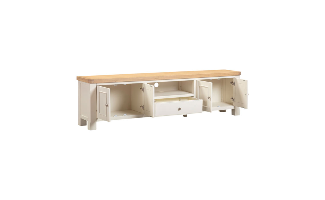 Windsor White Extra Large TV Unit
