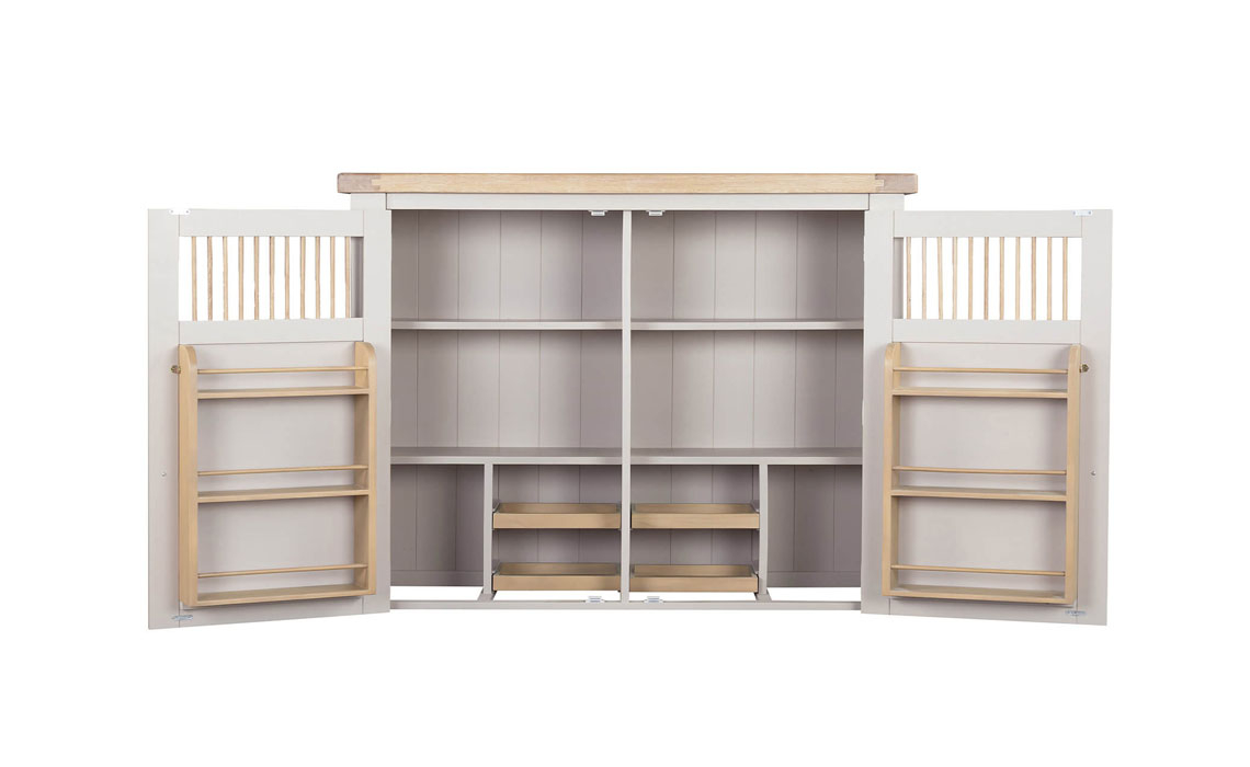 Morgan Painted Taupe Larder Hutch