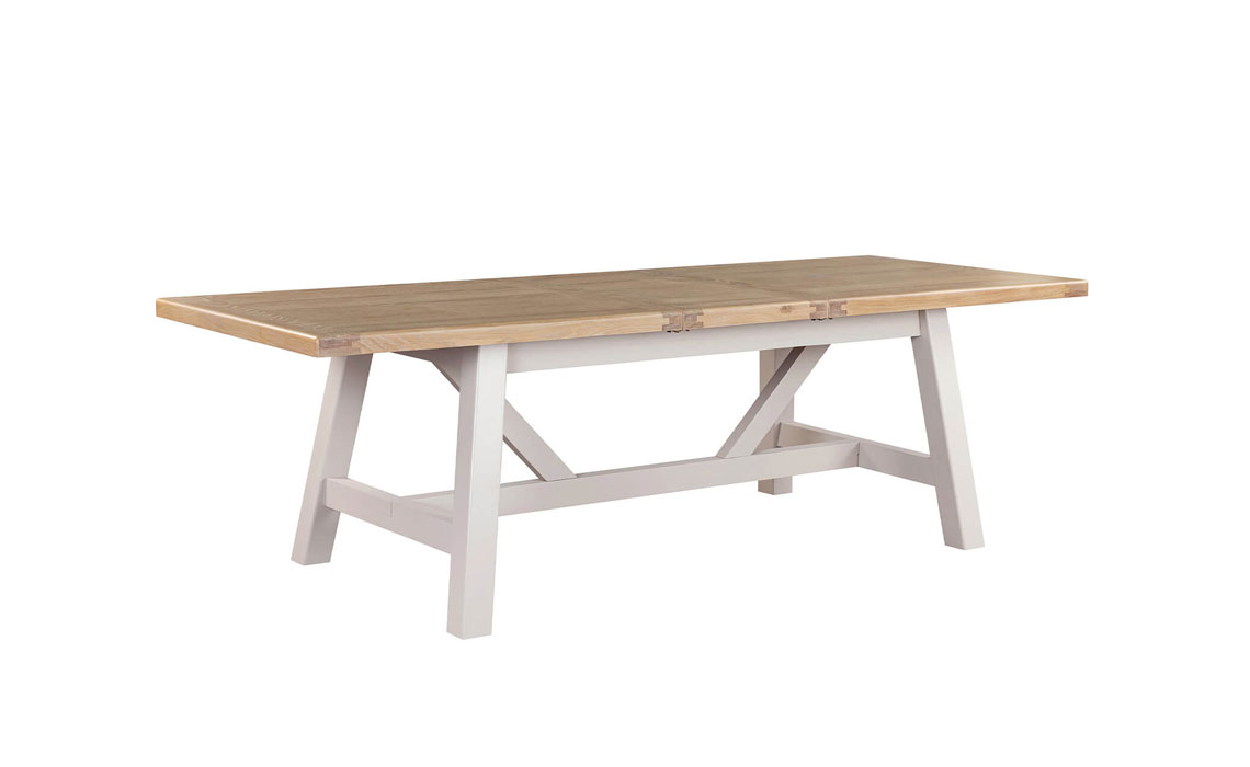 Morgan Taupe Refectory Extending Dining Table 190-235 cm