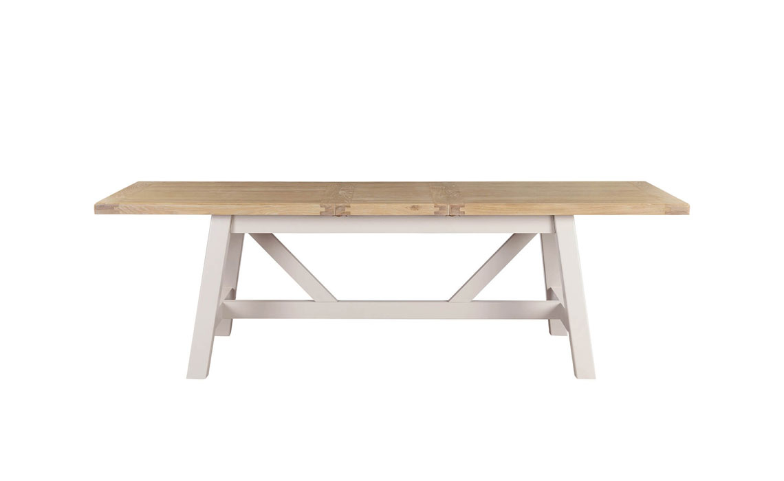 Morgan Taupe Refectory Extending Dining Table 190-235 cm