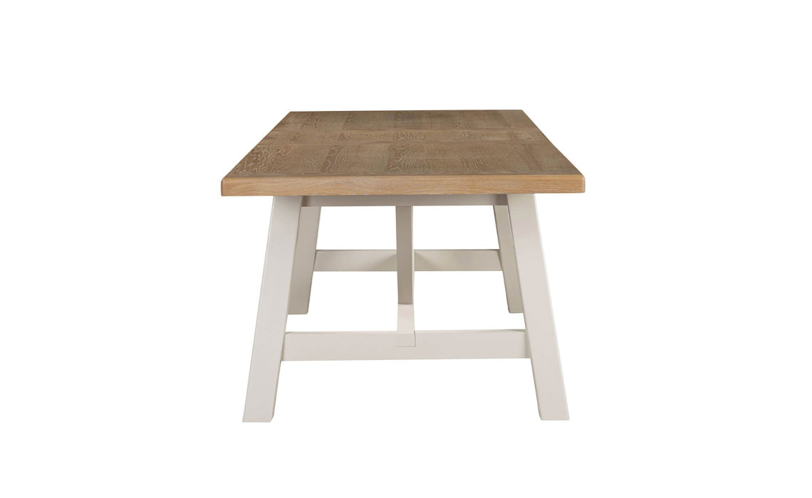 Morgan Taupe Refectory Extending Dining Table 190-235 cm