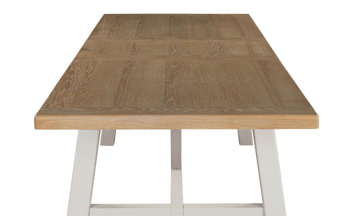 Morgan Taupe Refectory Extending Dining Table 190-235 cm