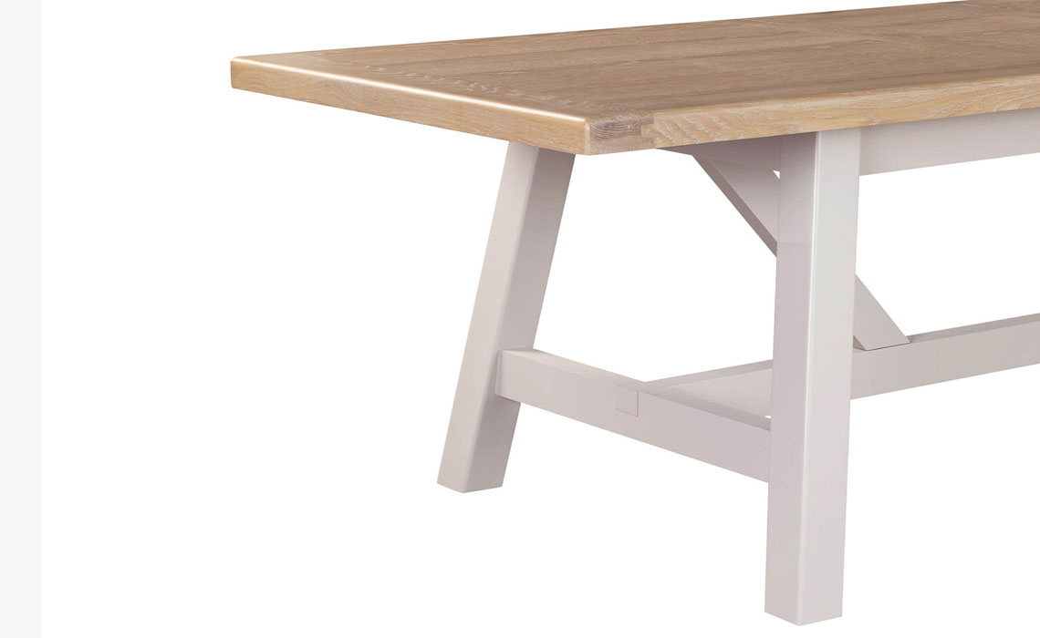 Morgan Taupe Refectory Extending Dining Table 190-235 cm