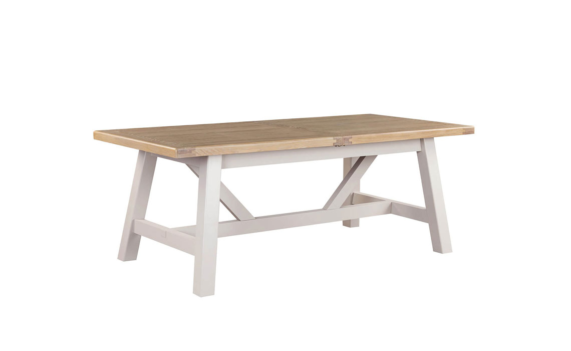 Morgan Taupe Refectory Extending Dining Table 190-235 cm