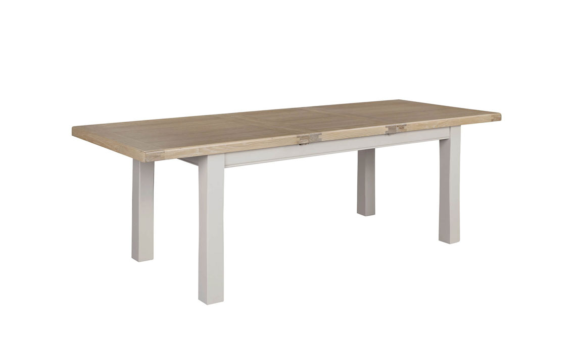 Morgan Painted Taupe 140-180cm Extending Dining Table 